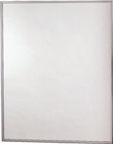 Zenith X4311 Medicine Cabinet, 16-1/8 in OAW, 4 in OAD, 20-1/8 in OAH, Polystyrene, Gray, Stainless Steel, 2-Shelf